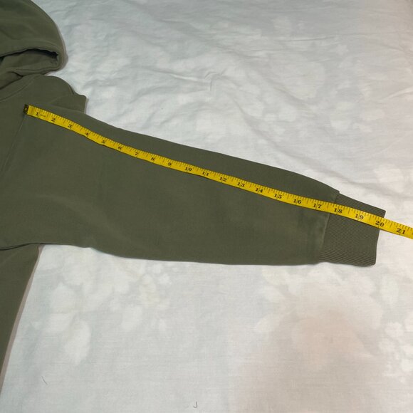 Forever 21 Unisex Olive Green Full Zip Hoodie – Fits Men & Women – Size S – NWT - Picture 7 of 8